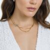 Luminous Flair Twist-Chain Necklace