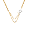 Luminous Flair Twist-Chain Necklace