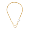 Luminous Flair Twist-Chain Necklace